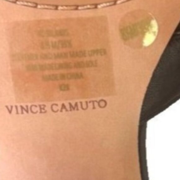 #298 Semtra Black Woven Square Toe Womens Sandal Block Heel Slides 7M - Picture 6 of 8